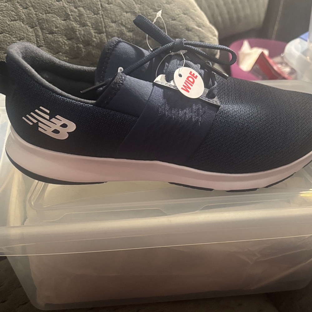 New Balance womens Navy Athletic Shoes